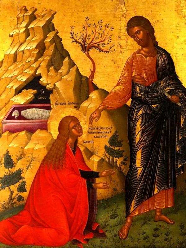 Mary Magdalene and the resurrected&nbsp;Christ